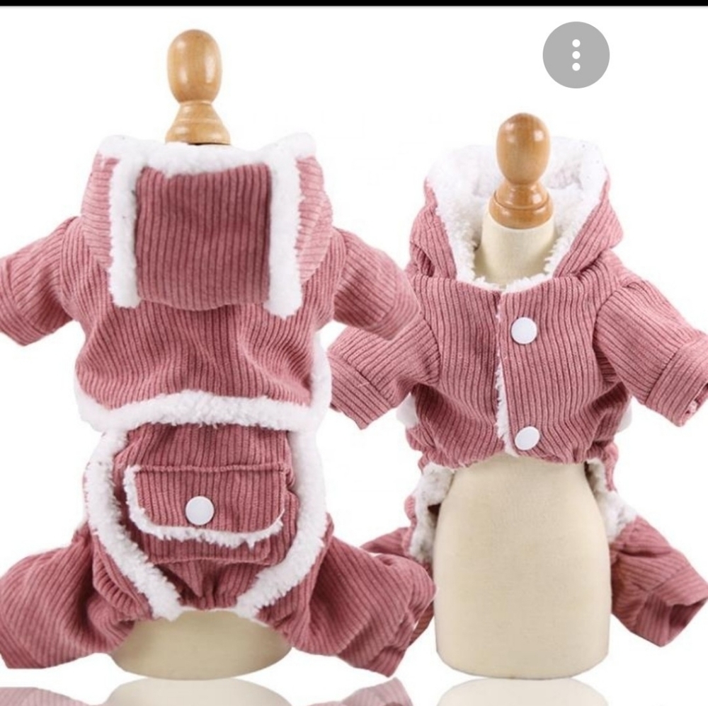 PET | XS/S Female Dog Warm & Fuzzy Jumpsuit!
